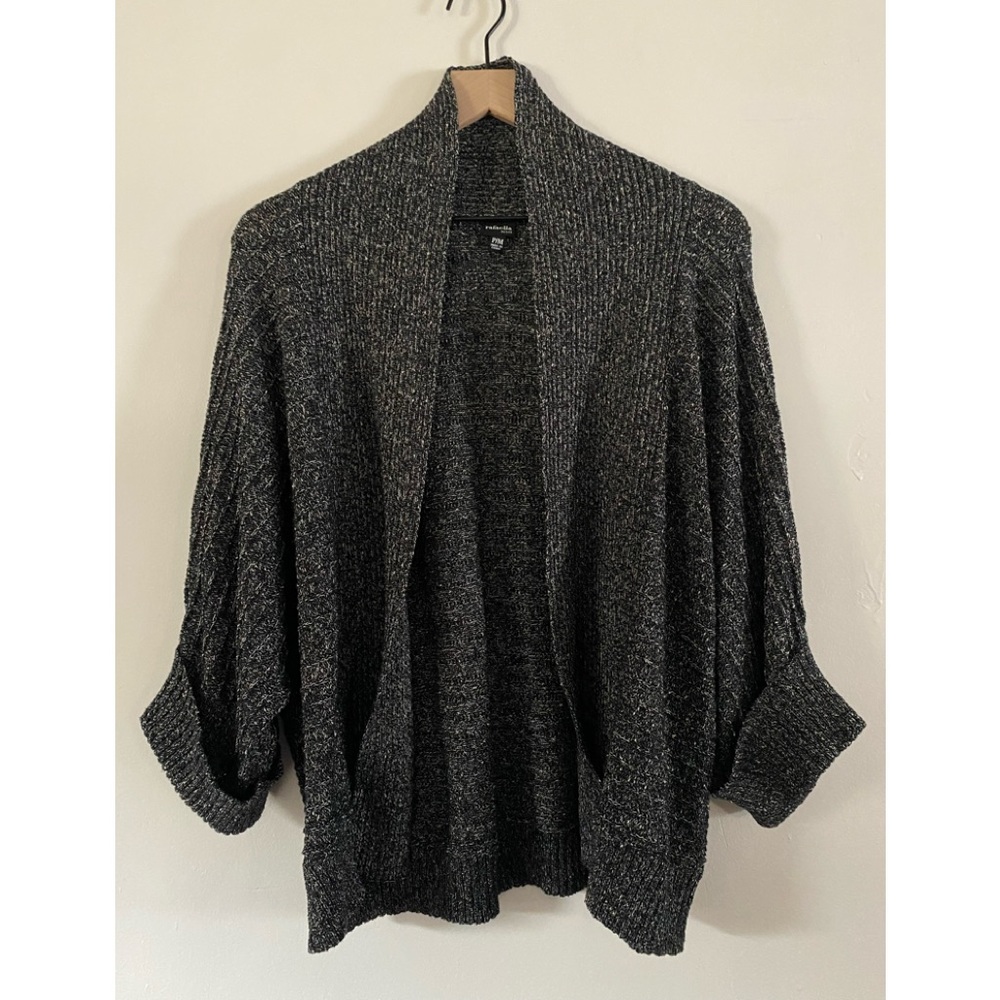 Rafeella open cardigan black white cardigan